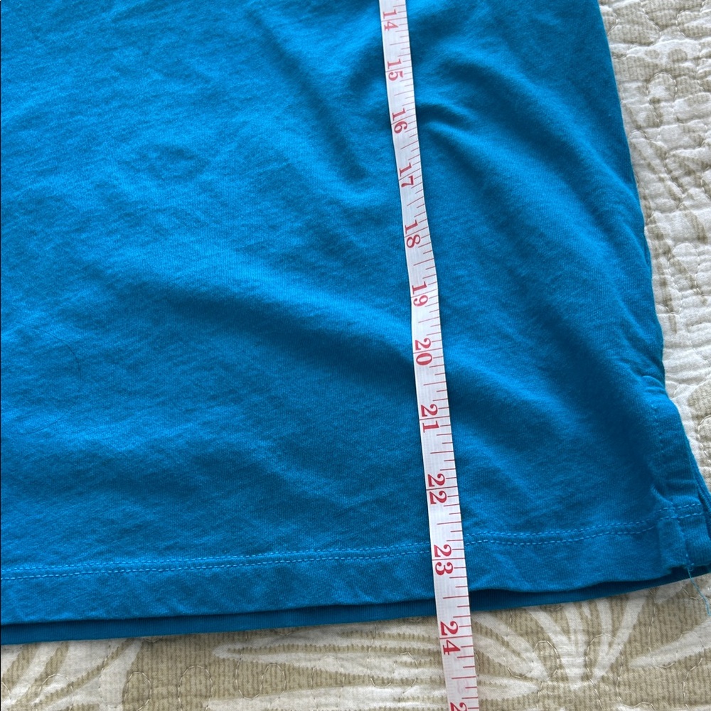 J.Crew Bright Blue Long Sleeve Pocket Tee XS | Like New - Picture 5 of 7